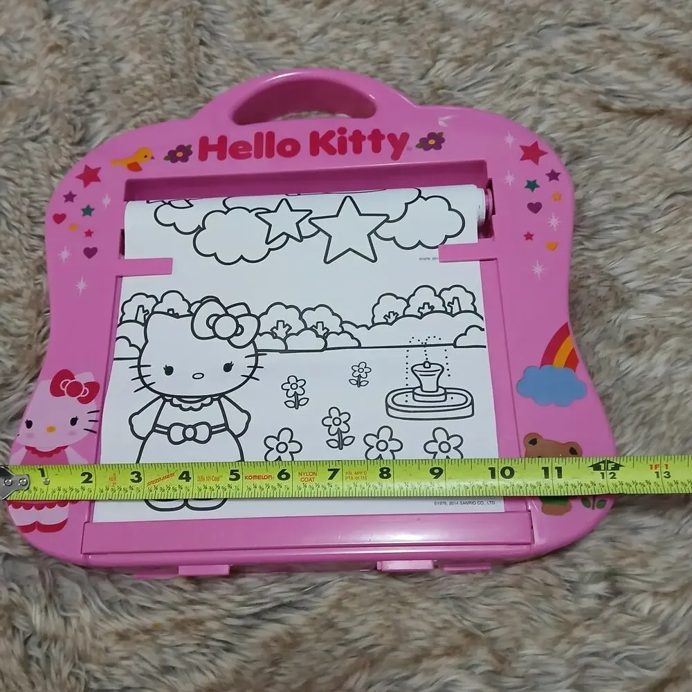 Hello Kitty Pink Coloring Roll Desk‎ 2014 Sanrio Art Station Activity Toy